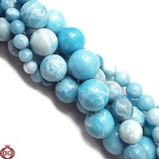 discount blue larimar quartz gemstone beads
