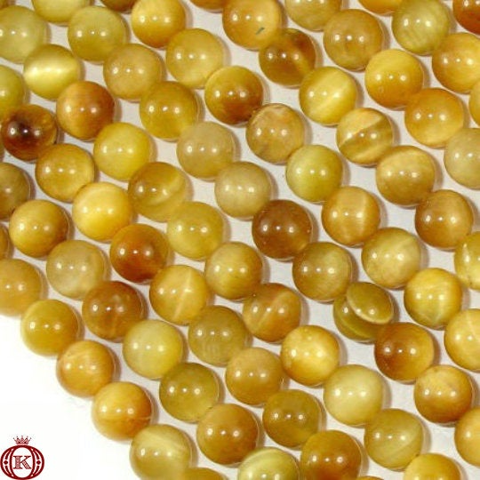 discount golden yellow tiger eye gemstone beads