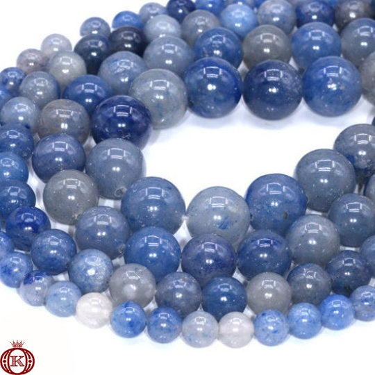 blue aventurine gemstone beads
