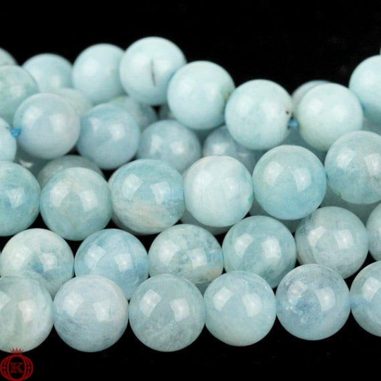 baby blue aquamarine gemstone beads