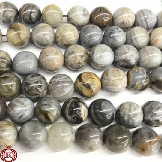 discount gray bamboo leaf agate gemstone beads