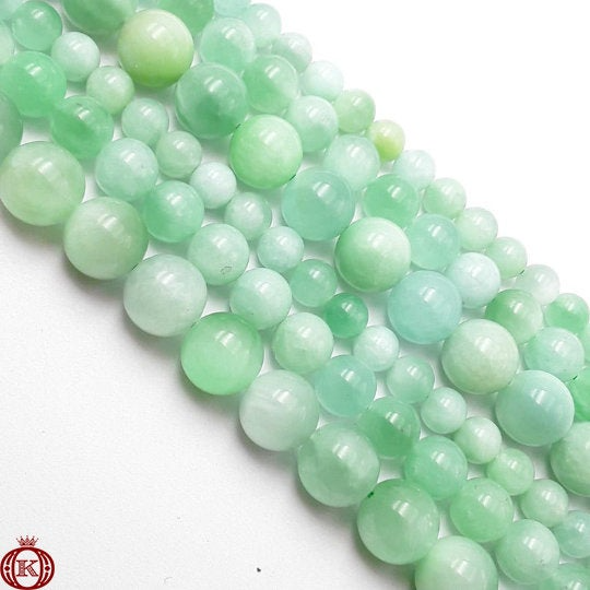 light jade gemstone beads