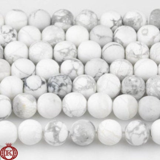 bulk white howlite gemstone beads