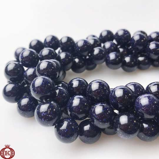 wholesale blue sandstone beads