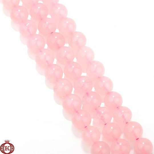 polished rose quartz gemstone beads