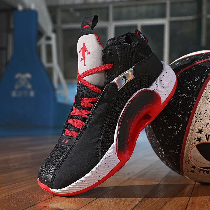 Black & Red Trinidad Basketball Shoes