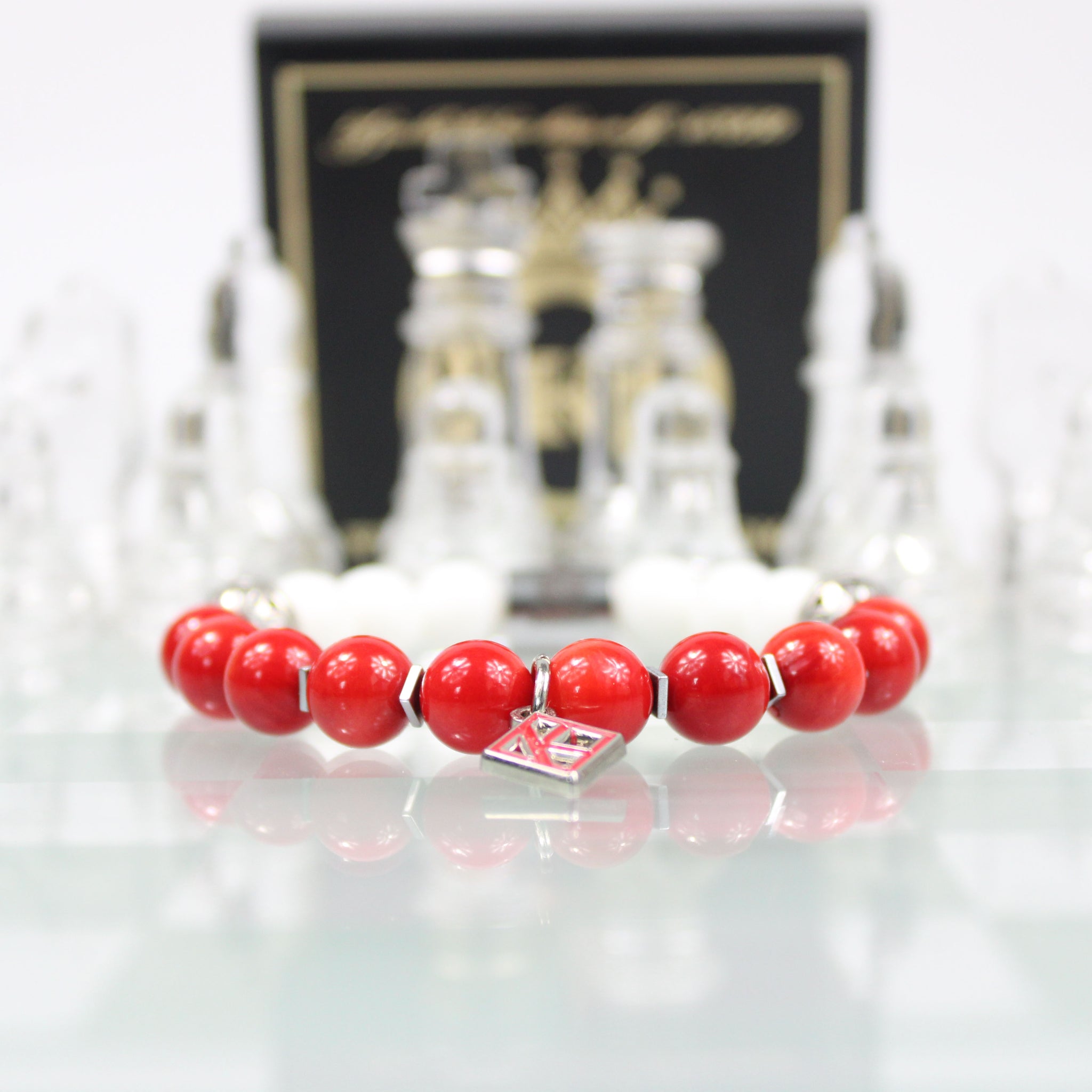 kappa alpha psi bracelet chess board