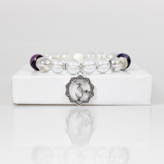Sahasrara Chakra Bead Bracelet - 4.5 in - Bracelet