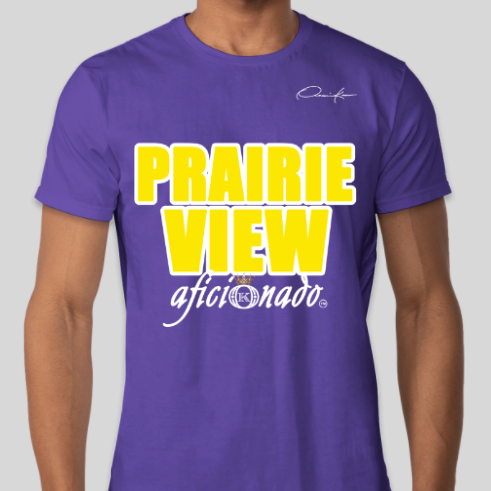 prairie view university aficionado t-shirt