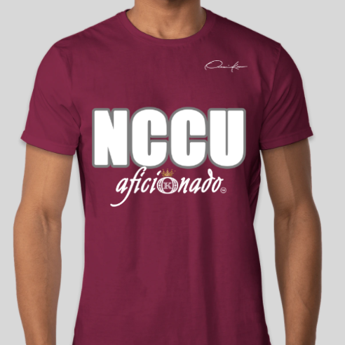 north carolina central university aficionado t-shirt