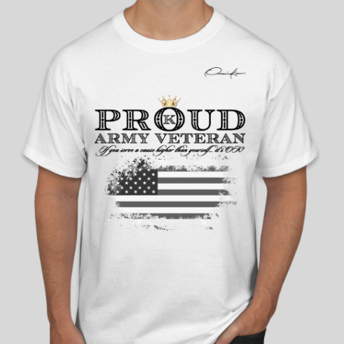 proud army veteran t-shirt white