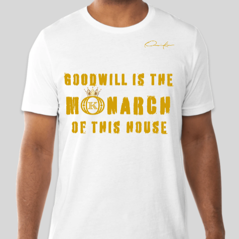 alpha phi alpha goodwill is the monarch t-shirt white