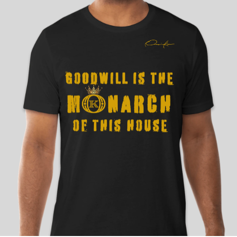 alpha phi alpha goodwill is the monarch t-shirt black