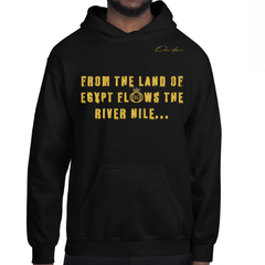 From The Land Of Egypt Flows The River Nile Hoodie - Black / Small - hoodie