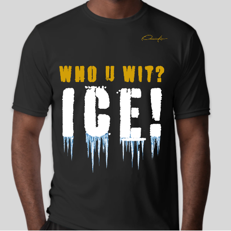 alpha phi alpha who you with ice t-shirt black