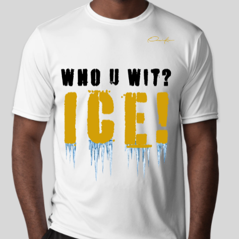 alpha phi alpha who you with ice t-shirt white