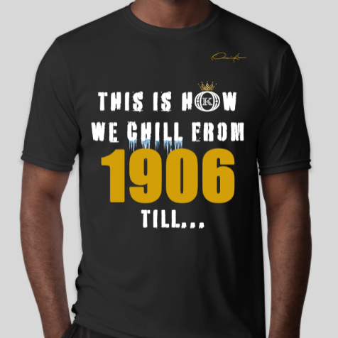 alpha phi alpha this is how we chill from 1906 till t-shirt black