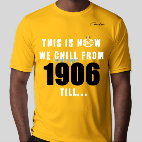 alpha phi alpha this is how we chill from 1906 till t-shirt gold