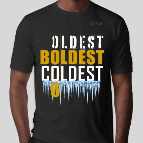 alpha phi alpha oldest boldest coldest t-shirt black