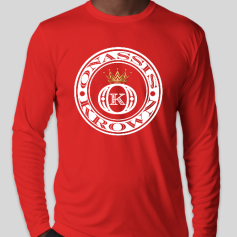 down with the king shirt red long sleeve
