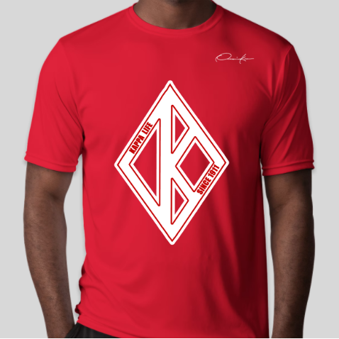 kappa alpha psi diamond symbol 1911 t-shirt red