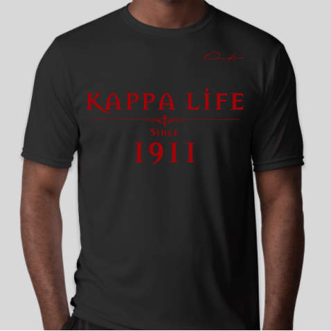 kappa alpha psi life since 1911 t-shirt black