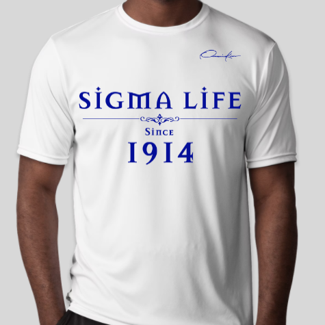 phi beta sigma life since 1914 t-shirt white