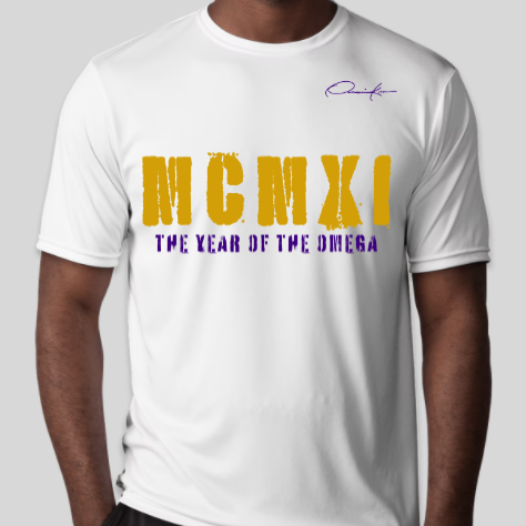 omega psi phi MCMXI 1911 shirt white