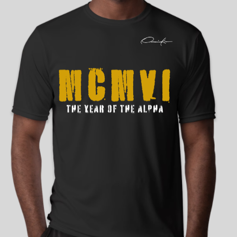 alpha phi alpha MCMVI black t-shirt