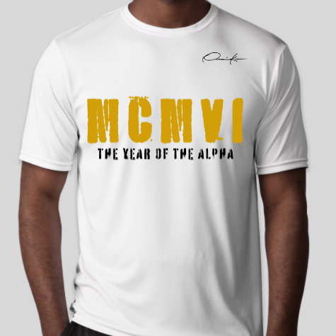 alpha phi alpha MCMVI white t-shirt