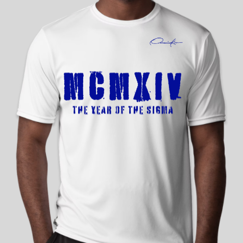 phi beta sigma MCMXIV 1914 t-shirt white