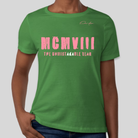 green AKA MCMVIII unmistakable shirt