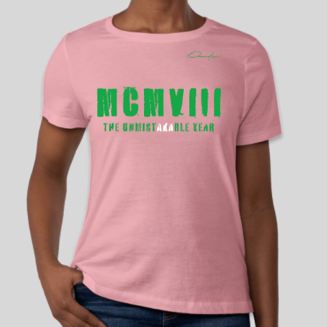pink AKA MCMVIII unmistakable shirt