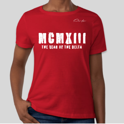 Delta Sigma Theta MCMXIII Founding Year T-Shirt Red