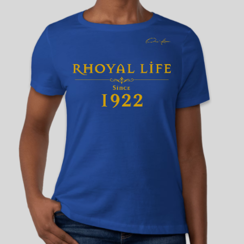 sigma gamma rhoyal life since 1922 t-shirt royal blue