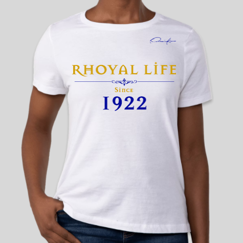 sigma gamma rhoyal life since 1922 t-shirt white