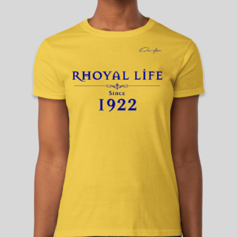 sigma gamma rhoyal life since 1922 t-shirt gold