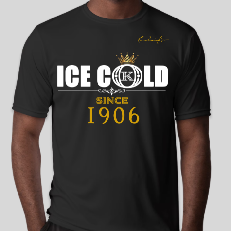 ice cold since 1906 alpha phi alpha t-shirt black