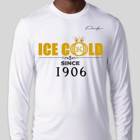 ice cold since 1906 alpha phi alpha long sleeve shirt white