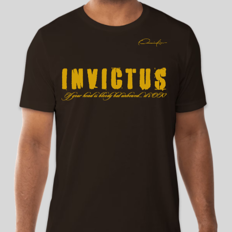 invictus iota phi theta fraternity t-shirt brown