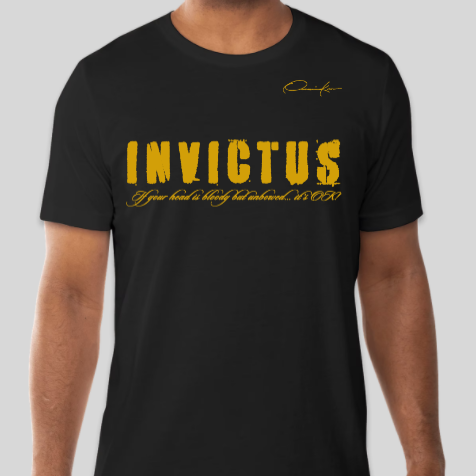 invictus alpha phi alpha fraternity t-shirt black