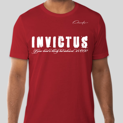 invictus kappa alpha psi fraternity t-shirt red
