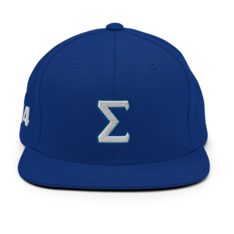 phi beta sigma fraternity embroidered greek letter baseball cap royal blue