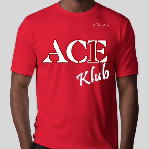 kappa alpha psi ace klub line number t-shirt red