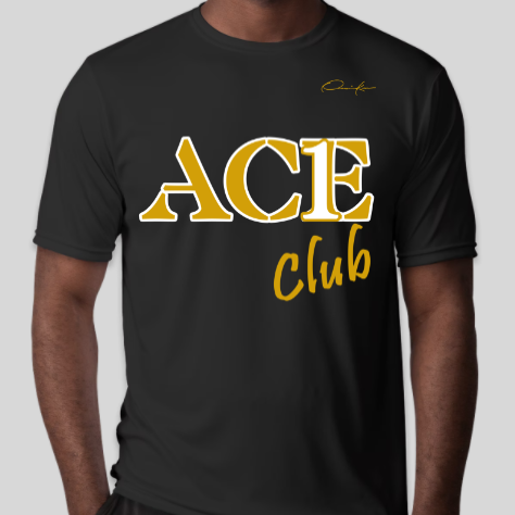 alpha phi alpha ace club shirt black