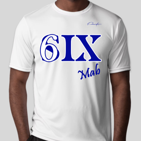 phi beta sigma six club t-shirt white