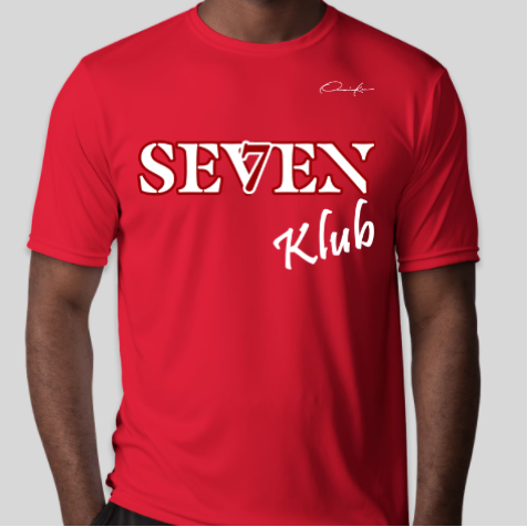 kappa alpha psi seven klub line number t-shirt red