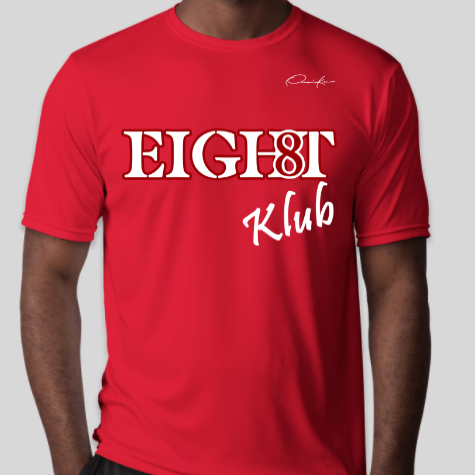 kappa alpha psi eight klub line number t-shirt red