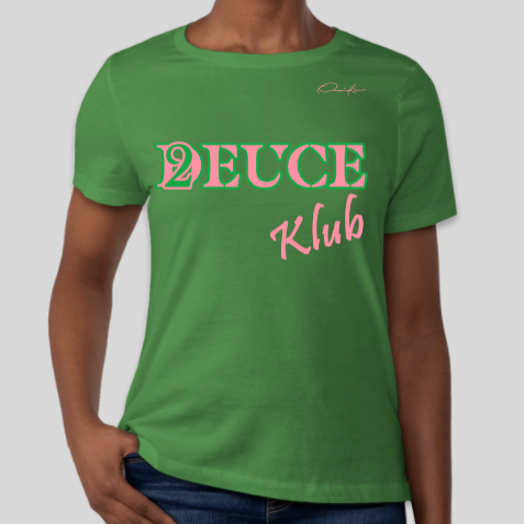 alpha kappa alpha deuce klub shirt green