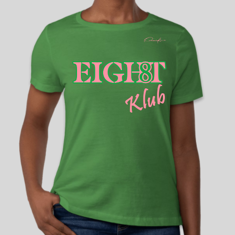 alpha kappa alpha eight klub shirt green
